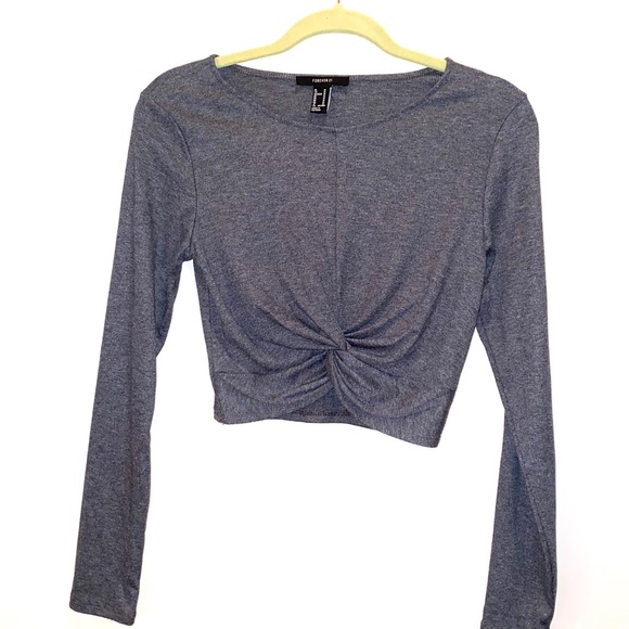 Tops - Forever 21 crop top gray Tops - Forever 21 crop top gray